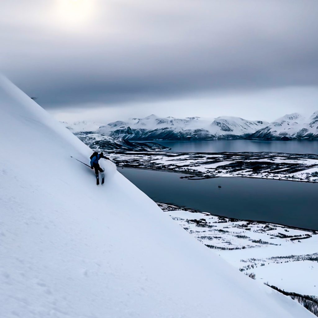 alpes lyngen ski fjord